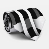 Black and White Weave Pattern ネクタイ (ロール)