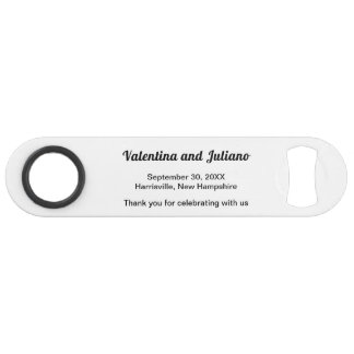 Black and White Wedding Bottle Opener スピード栓抜き