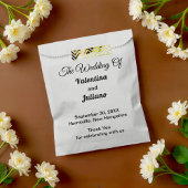 Black and White Wedding Favor Bags フェイバーバッグ