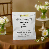 Black and White Wedding Favor Bags フェイバーバッグ