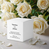 Black and White Wedding Favor Boxes フェイバーボックス