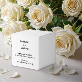 Black and White Wedding Favor Boxes フェイバーボックス