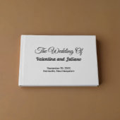 Black and White Wedding Guest Book ゲストブック