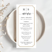Black and White Wedding Menu メニュー
