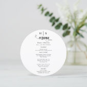 Black and White Wedding Menu メニュー (スタンド正面)