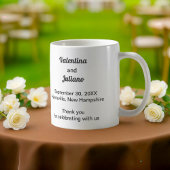 Black and White Wedding Mug コーヒーマグカップ