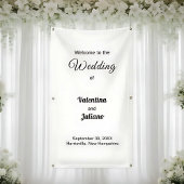 Black and White Wedding Portrait Banner 横断幕