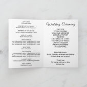 Black and White Wedding Program プログラム (内部)