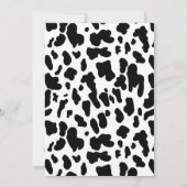 Black and White Western Rodeo 30th Birthday Party 招待状 (裏面)