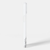 Black and White Wildflower iPhone 14 Cases Case-Mate iPhoneケース (裏面 / 右)