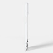 Black and White Wildflower iPhone 14 Cases Case-Mate iPhoneケース (裏面 / 右)