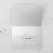 Black and White Winter Holiday Greeting Card カード (内部)