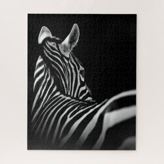 black and white zebra ジグソーパズル