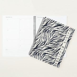 Black and White Zebra Print Pattern プランナー手帳