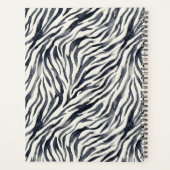 Black and White Zebra Print Pattern プランナー手帳 (裏面)