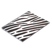Black and white zebra stripes ノートブック (左側)