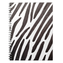 Black and white zebra stripes ノートブック