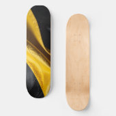 black and yellow スケートボード (正面)