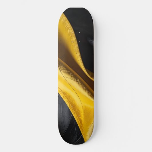 black and yellow スケートボード (正面)