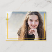 Black and Yellow Graduate Photo 2025卒業 アドバイスカード (裏面)