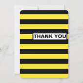 Black and Yellow Horizontal Stripes ノートカード (正面)