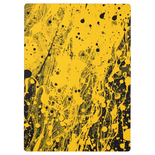 Black and Yellow Paint Splashes クリップボード (裏面)