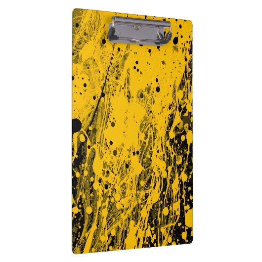 Black and Yellow Paint Splashes クリップボード (右)