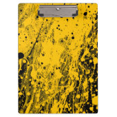 Black and Yellow Paint Splashes クリップボード (正面)