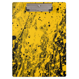 Black and Yellow Paint Splashes クリップボード