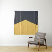 Black and yellow paint wall タペストリー (インサイチュ(横))