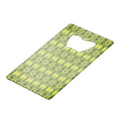 Black and yellow pattern クレジットカード栓抜き (裏面アングル)