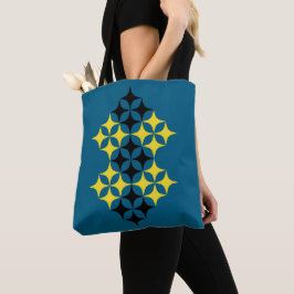 Black and Yellow Stars Tote トートバッグ