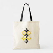 Black and Yellow Stars Tote Bag トートバッグ (裏面)