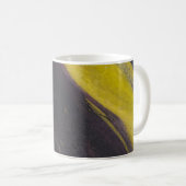 Black and yellow surface コーヒーマグカップ (正面右)