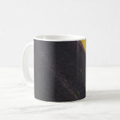 Black and yellow surface コーヒーマグカップ (正面左)