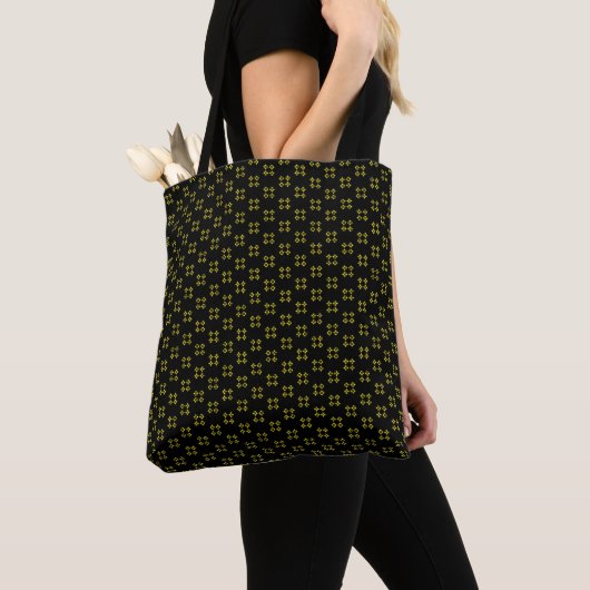 Black and Yellow Tote トートバッグ (クローズアップ)