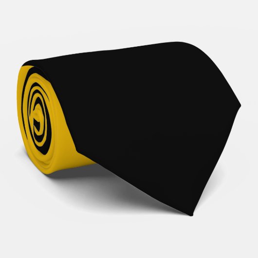 Black and Yellow with Cat ネクタイ (ロール)