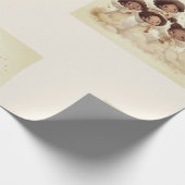 Black Angel Christmas Choir Wrapping Paper 1 ラッピングペーパー (角)