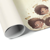 Black Angel Christmas Choir Wrapping Paper 1 ラッピングペーパー (ロールコーナー)