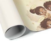 Black Angel Christmas Choir Wrapping Paper 2 ラッピングペーパー (ロールコーナー)