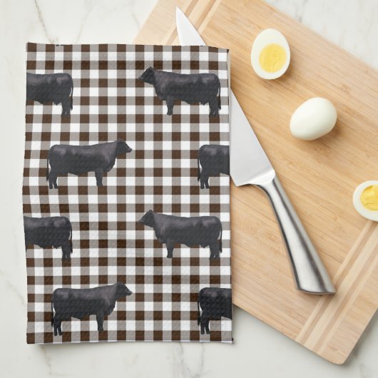 Black Angus キッチンタオル (四つ折り)