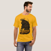 Black Anime Dog Streetwear Art | I'm Realistic Tシャツ (正面フル)