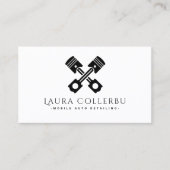 Black Auto Detailing, Auto Repair Logo Black Busin 名刺 (正面)