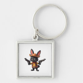 Black Baby Cowboy Bunny Keychain  キーホルダー