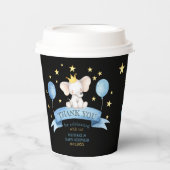 black baby elephant 紙コップ (正面)