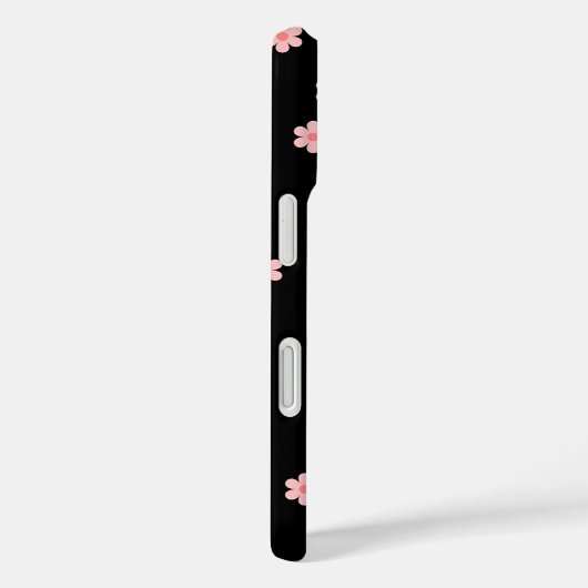 Black background with flowers Case-Mate iPhoneケース (裏面 / 右)
