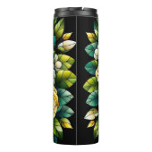 Black Background With Yellow Roses タンブラー (裏面)