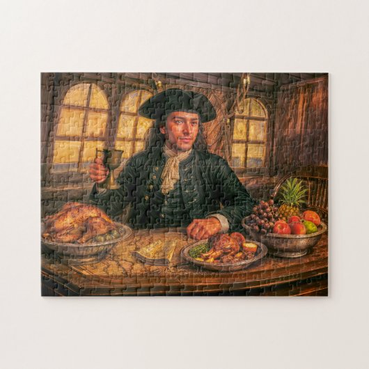 Black Bart Pirate Tavern Portrait ジグソーパズル (横)