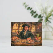 Black Bart Pirate Tavern Portrait ポストカード (スタンド正面)