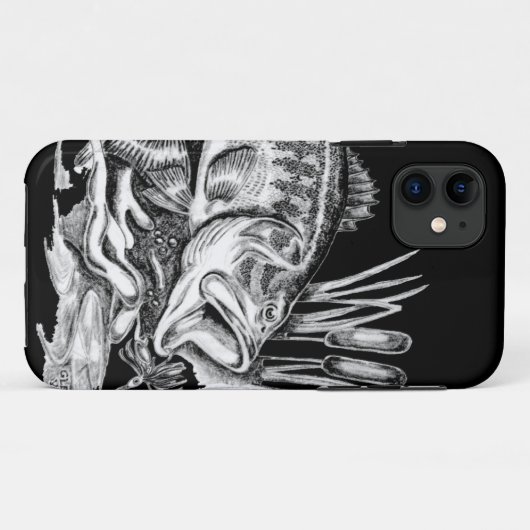 Black Bass Case-Mate iPhoneケース (裏面(横))